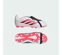 adidas Unisex - Bambini e Ragazzi Predator Club Fold-Over Tongue Firm Ground/Multi Ground Football Boots Kids Shoes, Ftwr White/Solar Turbo/Core Black, 31 1/2 EU