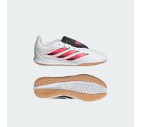 adidas Unisex - Bambini e Ragazzi Predator Club Fold-Over Tongue Sala Indoor Football Boots Kids Shoes, Ftwr White/Solar Turbo/Core Black, 35 EU