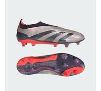 Scarpe da calcio Predator Elite Laceless Firm Ground Platinum Metallic / Aurora Black / Carbon 42