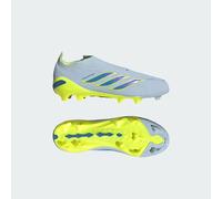 Scarpe da calcio PREDATOR ELITE Laceless per terreni naturali compatti bambini Crystal Sky / Ray Blue / Team Solar Yellow 2 34