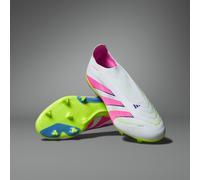 Scarpe da calcio Predator League Laceless Firm/Multi-Ground Cloud White / Lucid Pink / Lucid Lemon 45 1/3