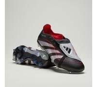 Scarpe da calcio Predator Obsidian Strike con linguetta pieghevole per terreni solidi/multipli Core Black / Silver Metallic / Vivid Red 43 1/3