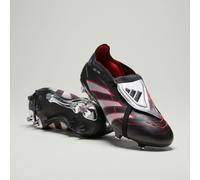 Scarpe da calcio Predator Obsidian Strike con linguetta ripiegata e suola rigida Core Black / Silver Metallic / Vivid Red 44 2/3