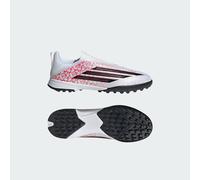 Scarpe da calcio senza lacci F50 LEAGUE LAMINE YAMAL per superfici in erba sintetica Bambini e bambine Cloud White / Core Black / Lucid Red 31 1/2
