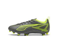PUMA Ultra 5 Play FG/AG JR, Scarpe da Calcio, Matte Aged Silver-Yellow Alert Aged Silver, 33 EU