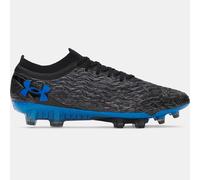 Scarpe da calcio Under Armour Magnetico Elite 5 FG da uomo Nero / Titan Grigio / Blu Atlantis 47