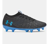 Scarpe da calcio Under Armour Magnetico Select 5 FG Jr. da ragazzo Nero / Castlerock / Blu Atlantis 34