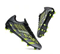 Scarpe da calcio unisex per giovani, tacchetti AG, scarpe da allenamento professionali a basso collo, ampia vestibilità per campi in erba artificiale sia interni che esterni EUR35,EUR36,EUR37,EUR38,EU