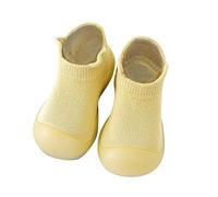 Scarpe da calzini per bambini, scarpe termiche, per bambini, scarpe invernali, comode, morbide, da trekking, per l'asilo, calzini da ginnastica, calzini alla caviglia, scarpe da ginnastica, giallo