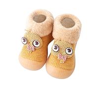 Scarpe da calzino per bambini, morbide e morbide, per bambini, 12-18 mesi, per gattonare, per neonati, primi passi, Colore: arancione., 20/21 EU