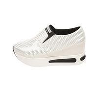 Scarpe da Camminata da Donna Leggere e Larghe,Sneakers Ortopediche Estive Traspiranti in Mesh Ideali per Diabetici,Scarpe Sportive Slip-On con Suola Piatta Comode per Fitness e Outdoor,Perfette per