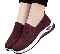 Scarpe da Camminata Donna Memory Foam Corsa Leggero Morbido Coppia di Immersioni Subacquee per Snorkeling in Spiaggia da Donna Coinvolta nel Nuoto Flussi di Retrofitting Rosso Sneakers con Fondo