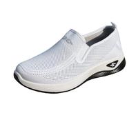Scarpe da Cammino per Donne Slip On in Schiuma con Supporto all Arco Ortopediche Leggere e Comode per Uso Quotidiano Design Traspirante e Antiscivolo Scarpe da Allenamento(White, 37)