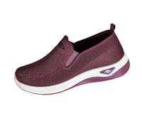 Scarpe da Cammino per Donne Slip On in Schiuma con Supporto all Arco Ortopediche Leggere e Comode per Uso Quotidiano Design Traspirante e Antiscivolo Scarpe da Allenamento(Purple, 39)