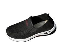 Scarpe da Cammino per Donne Slip On in Schiuma con Supporto all Arco Ortopediche Leggere e Comode per Uso Quotidiano Design Traspirante e Antiscivolo Scarpe da Allenamento(Black, 42)