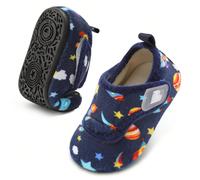 Scarpe da casa leggere e calde con pelliccia larga per bambini ragazze e ragazzi, scarpe morbide con suola in gomma confortevole per camminare dentro e fuori casa in autunno e inverno EUR22-23,EUR24-2