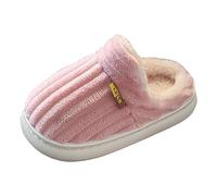 Scarpe da casa per bambini per interni ed esterni, calde, in materiale soffice, suola antiscivolo, per piedi piccoli, taglie 40 - 1, rosa, 39 1/3 EU