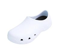 Scarpe da Chef Antiscivolo, Leggere E Traspiranti, Scarpe da Cuoco Comode da Cucina Comode E Impermeabili Larghe E Antiscivolo da Uomo, Scarpe da Infermiera per Infermieristica(White,37 EU)