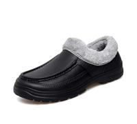 Scarpe da chef da uomo antiscivolo impermeabili scarpe da lavoro zoccoli da uomo comode leggere scarpe da infermiera per giardiniere nero, Peluche nero., 39 1/3 EU