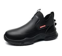 Scarpe da chef per gli uomini antiscivolo impermeabili stivali da lavoro zoccoli da uomo comode scarpe da infermiera per giardiniere uomini, Nero , 40 2/3 EU
