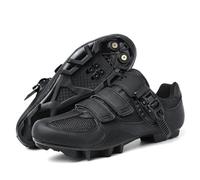Scarpe da Ciclismo da Uomo E da Donna Moderne da Mountain Bike Scarpe da Bike MTB Traspiranti E Antiscivolo Scarpe da Ginnastica Comode E Portatili per Interni Ed Esterni-Black||Numeric_45