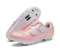 Scarpe da Ciclismo da Uomo E da Donna per Mountain Bike Scarpe da Bike MTB Traspiranti E Antiscivolo Bike Sneaker Unisex per Interni Ed Esterni con Lacci-Pink||Numeric_45