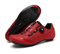 Scarpe da Ciclismo da Uomo E da Donna Scarpe da Bici da Corsa Traspiranti Scarpe da Bicicletta Unisex da Uomo E da Donna da Spin Scarpe Bike Antiscivolo per Interni Ed Esterni-Red||Numeric_39