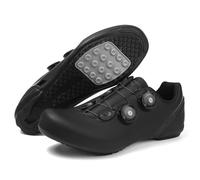 Scarpe da Ciclismo da Uomo E da Donna Scarpe da Bicicletta Traspiranti con Suola in Gomma Antiscivolo Senza Bloccaggio per Esterno E Interno Scarpe da Bike Scarpe Sportive-Black||Numeric_45