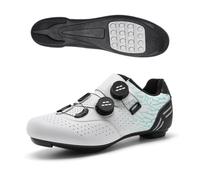 Scarpe da Ciclismo da Uomo E da Donna Scarpe da Bicicletta Traspiranti Scarpe da Ginnastica Comode E Antiscivolo con Pedale Piatto Scarpe Sportive per Esterni E Interni-White||Numeric_36