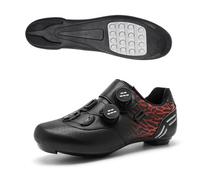 Scarpe da Ciclismo da Uomo E da Donna Scarpe da Bicicletta Traspiranti Scarpe da Ginnastica Comode E Antiscivolo con Pedale Piatto Scarpe Sportive per Esterni E Interni-Black||Numeric_36