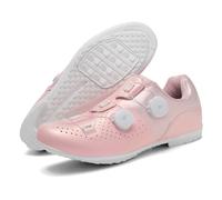 Scarpe da Ciclismo da Uomo E da Donna Scarpe da Bike da Interno Traspiranti E Antiscivolo Bike Sneaker da Ginnastica Unisex con Suola in Gomma per Sport all'Aria Aperta-Pink||Numeric_41