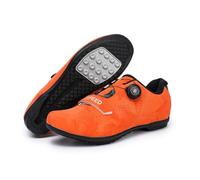 Scarpe da Ciclismo da Uomo E da Donna Scarpe da Ginnastica Antiscivolo per Bici da Corsa Scarpe Sportive Unisex con Suola in Gomma No-Lock per Interni Ed Esterni-Orange||Numeric_41