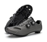 Scarpe da Ciclismo da Uomo E da Donna Scarpe da Mountain Bike Unisex Scarpe da Ginnastica Traspiranti Antiscivolo Sneaker da Bicicletta da Corsa MTB per Esterni E Interni-Gray||Numeric_44