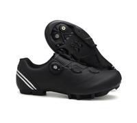 Scarpe da Ciclismo da Uomo E da Donna Scarpe da Mountain Bike Unisex Scarpe da MTB Traspiranti E Antiscivolo Sneaker da Spin Comode da Uomo E da Donna per Interni Ed Esterni-Black||Numeric_42
