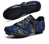 Scarpe da Ciclismo da Uomo E Donna Leggere E Traspiranti Scarpe da Ginnastica Unisex Antiscivolo da Uomo E Donna Scarpe da Bike Spin per Interni Ed Esterni-Dark Blue||Numeric_38