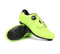 Scarpe da Ciclismo da Uomo, Scarpe da Mountain Bike Unisex, Installazione Compatibile SPD E Tacchetta da Ciclismo Look Delta, Scarpe da Ciclismo MTB da Uomo E da Donna (Yellow,43)