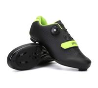 Scarpe da Ciclismo per Uomo E Donna Scarpe da Corsa Traspiranti E Antiscivolo Scarpe da Bike Professionali con Lacci Rotanti Sneaker da Spin Unisex per Outdoor E Indoor-Black+Green||Numeric_45