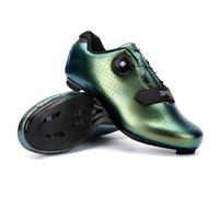 Scarpe da Ciclismo per Uomo E Donna Scarpe da Corsa Traspiranti E Antiscivolo Scarpe da Bike Professionali con Lacci Rotanti Sneaker da Spin Unisex per Outdoor E Indoor-Green-2||Numeric_43