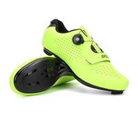 Scarpe da Ciclismo per Uomo E Donna Scarpe da Corsa Traspiranti E Antiscivolo Scarpe da Bike Professionali con Lacci Rotanti Sneaker da Spin Unisex per Outdoor E Indoor-Green||Numeric_45