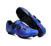 Scarpe da Ciclismo su Strada da Uomo E Donna - Sneaker da Leggere E Traspiranti, Scarpe da Bici da Corsa Antiscivolo per Interni Ed Esterni,per Allenamento in Bici da Corsa-Blue||Numeric_45