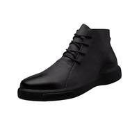 Scarpe da città da uomo con lacci in camoscio Oxfords scarpa costume aziendale ufficiale classico per lavoro principe, Nero , 41 EU