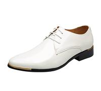 Scarpe Da Città Uomo Derby Oxfords Scarpa Città Brogues Elegante Scarpe Da Sposa Con Lacci Design Classico Vintage Commerciale Tinta unita per Camminare Costume