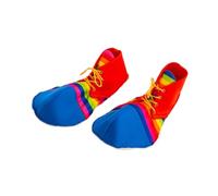 Scarpe da clown jumbo colorate a righe per cosplay, per Halloween, bambini, uomini, donne, grandi