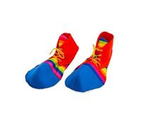 Scarpe da clown jumbo colorate a righe per cosplay, per Halloween, bambini, uomini, donne, piccole