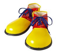 Scarpe da clown per adulti giallo accessorio per costumi e travestimenti carnevale halloween feste a tema