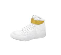 Scarpe da Combattimento Scarpe da Lotta Sneakers da Allenamento Scarpe Sportive con Supporto alla Caviglia Tomaia in Mesh Traspirante Suola in Gomma, White Gold 42