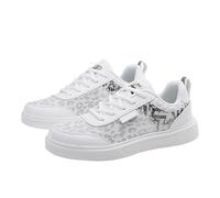 Scarpe da corsa da donna, alla moda, antiscivolo, con suola spessa, comode, per il tempo libero, traspiranti, per la corsa su strada, per attività all'aria aperta, per camminare, Nero , 35 EU