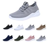 Scarpe da corsa da donna, leggere, estive, traspiranti, con lacci | Comode scarpe sportive in rete, traspiranti, antiscivolo, per camminare, per attività all'aperto