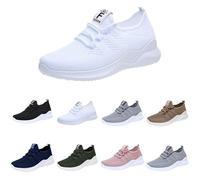 Scarpe da corsa da donna, leggere, estive, traspiranti, con lacci | Comode scarpe sportive in rete, traspiranti, antiscivolo, per camminare, per attività all'aperto