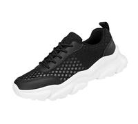 Scarpe da corsa da donna, scarpe da ginnastica traspiranti, in rete, ergonomiche, comode da jogging, scarpe da corsa, per fitness, corsa, attività all'aria aperta, Nero , 37 EU